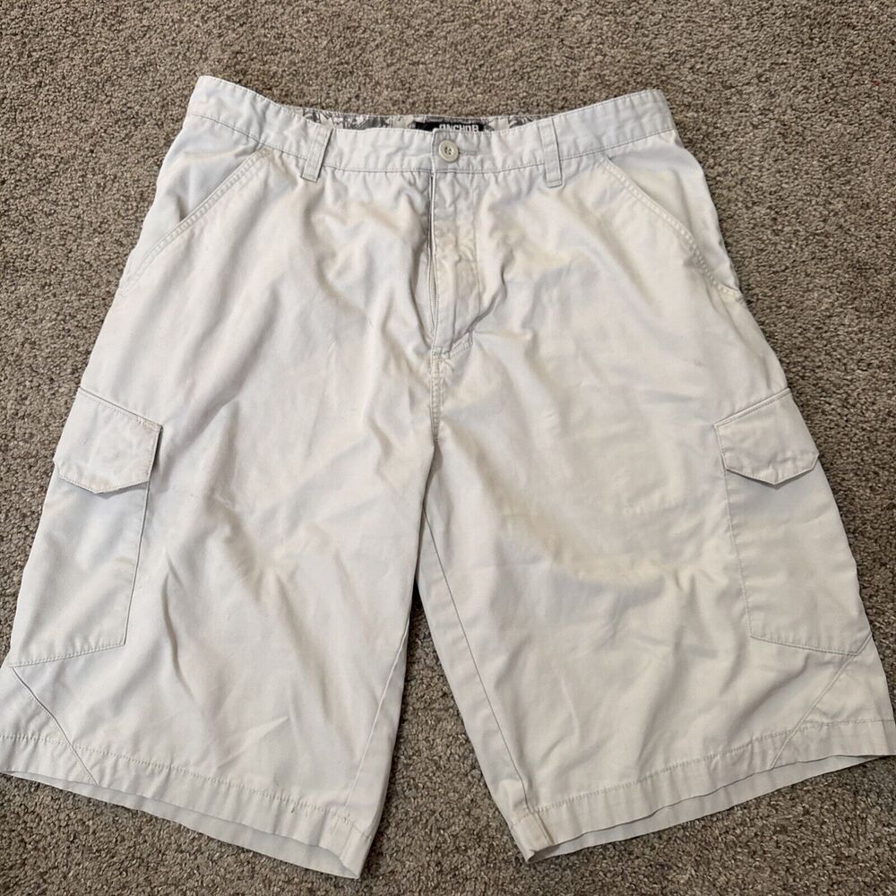 anchor blue White Men's Cargo Shorts